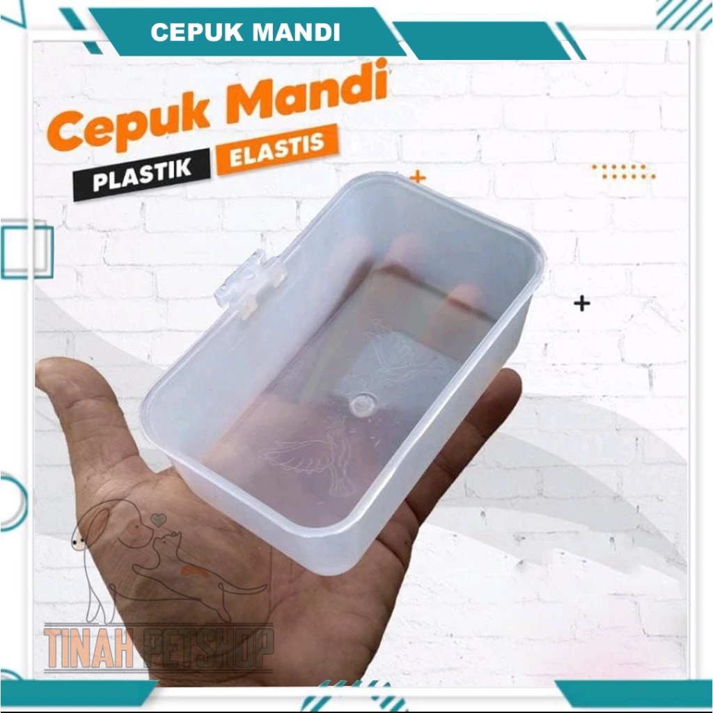 Cepuk Mandi Lentur Ukuran Besar Kenari Kacer Murai Bak Mandi Burung Lentur / CEPUK TEMPAT MANDI BURU