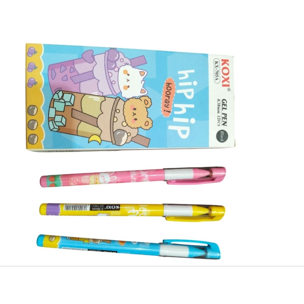 

Pulpen Gel (lusin) Karakter KOXI KX-705A 0.38mm Tinta Hitam Lucu & Imut Isi 12 PCS - Alat Tulis Kantor/ATK Murah Medan