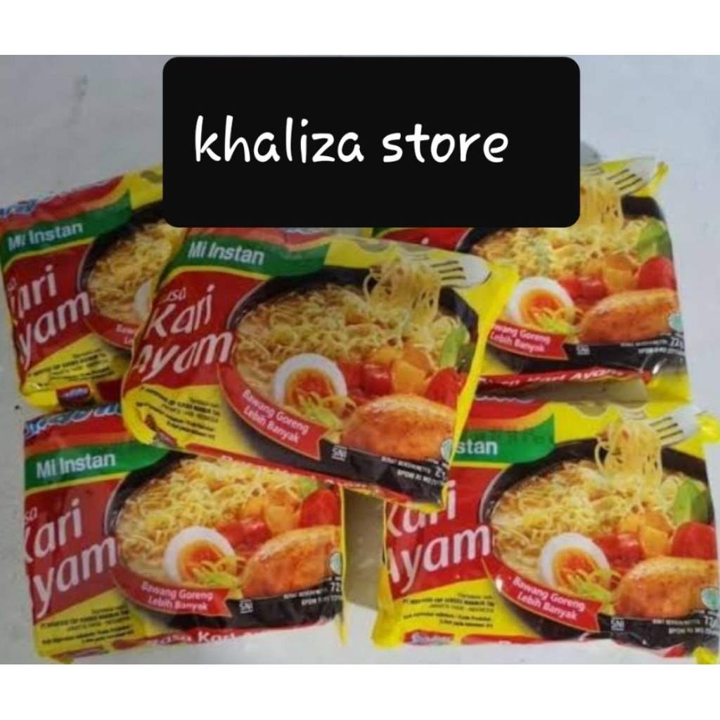 

mie instan rebus rasa kari ayam isi 5 bungkus