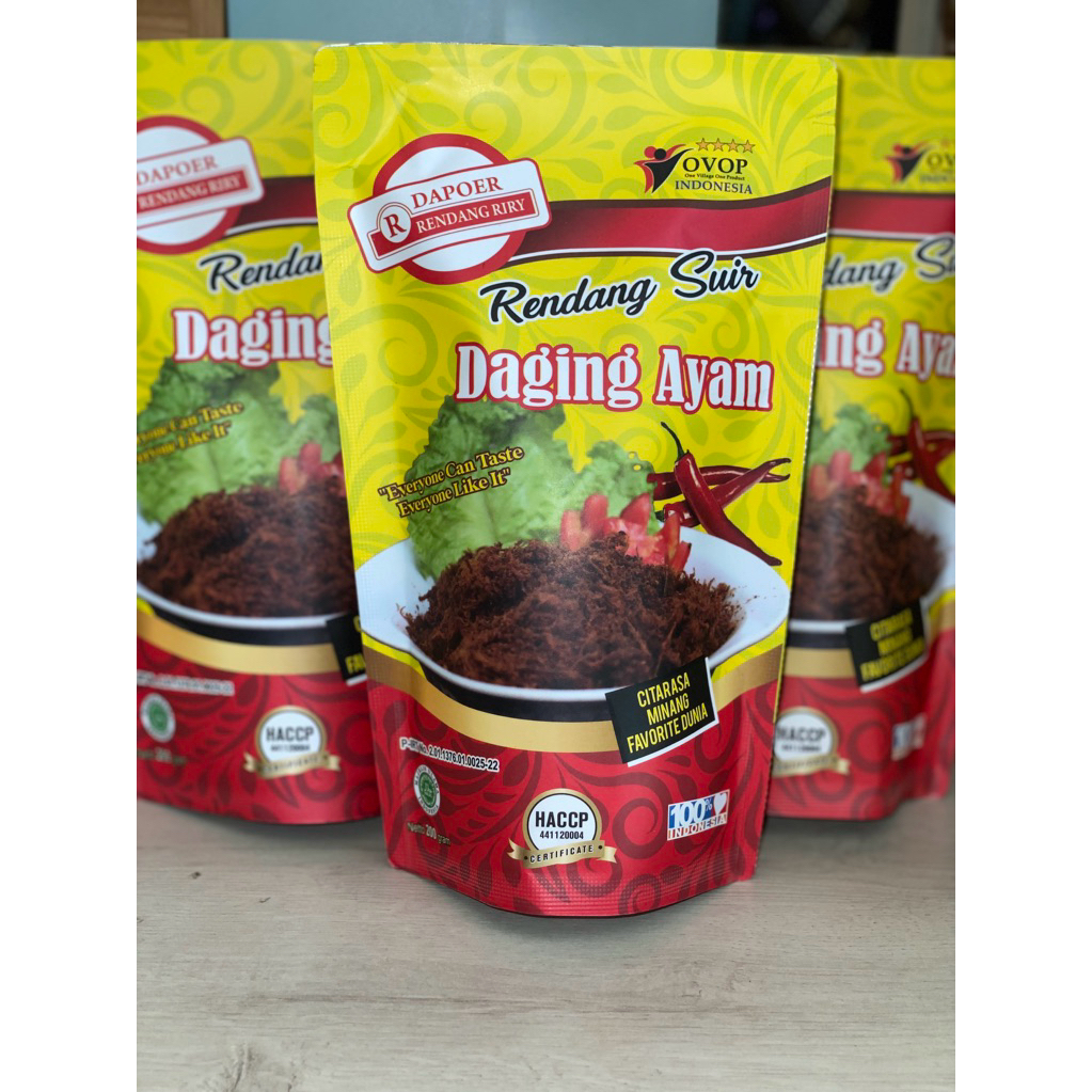 

Rendang Suir Ayam Merek Dapoer Rendang Riry