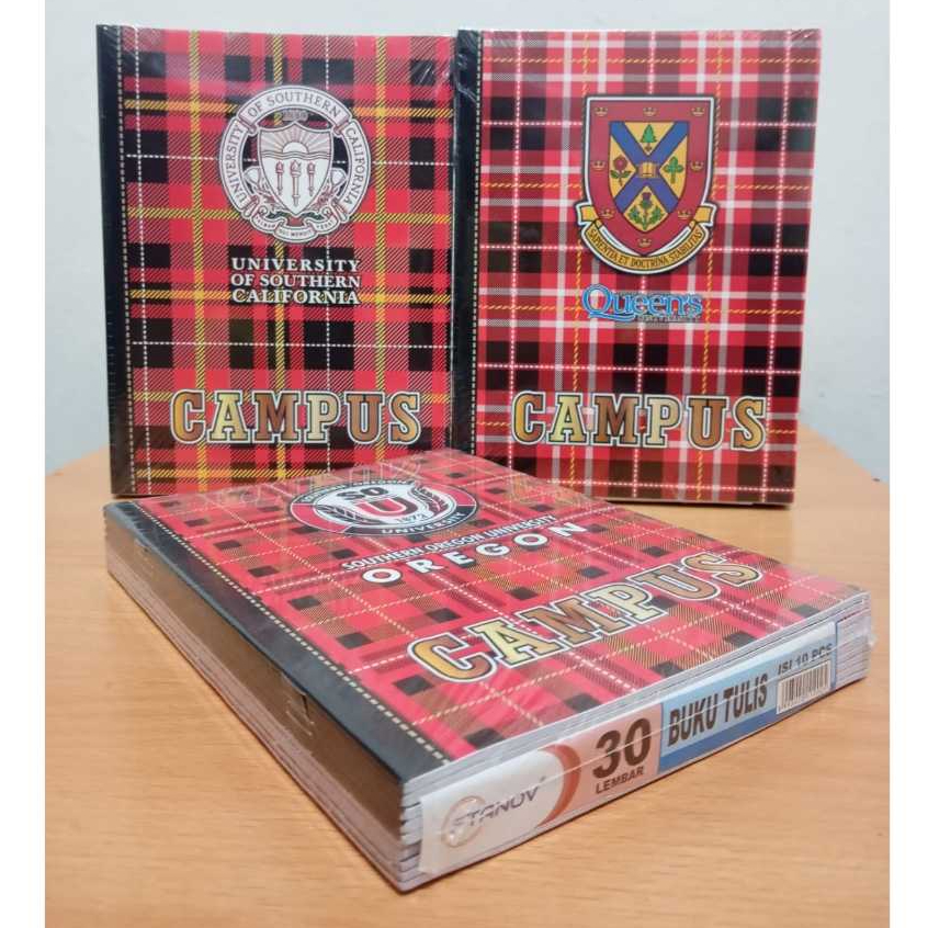

BUKU TULIS STANOV 30LEMBAR 1PACK ISI 10PCS CAMPUS PENDEK