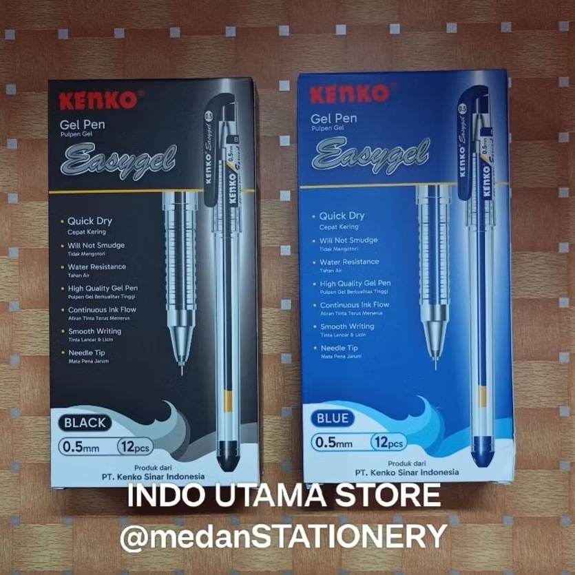 

[12 PCS] PULPEN KENKO EASY GEL 0.5 MM