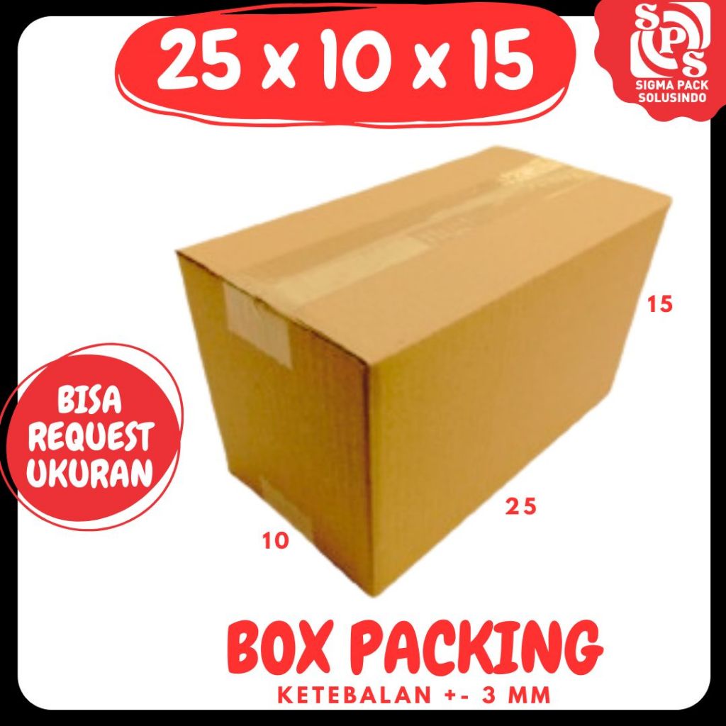 

kardus 25x10x15 A1 Kardus botol dus Packing / box 25x10x15 botol / Dus 25x10x15 Zigma Shop