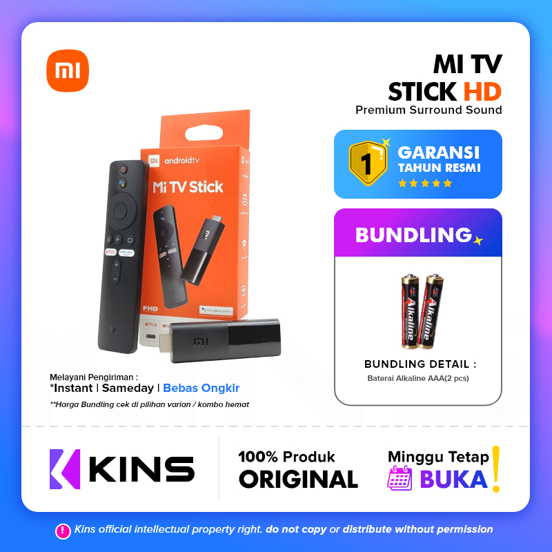 Xiaomi TV Stick 4K & Xiaomi Mi TV Stick HD / Xiaomi Mi TV Stick 4K Android TV Box 4K GARANSI RESMI X
