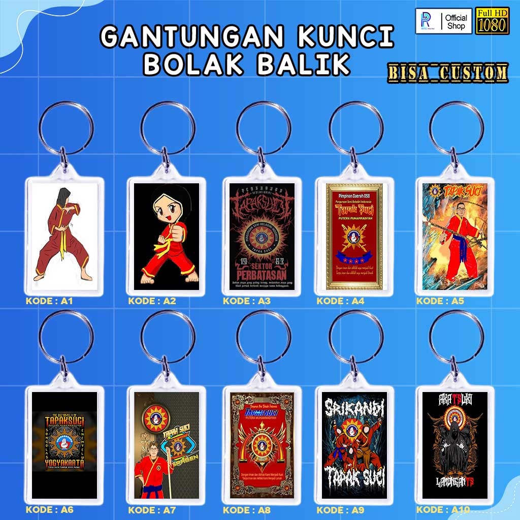 GANTUNGAN KUNCI AKRILIK SILAT TAPAK SUCI / GANCI SILAT TAPAK SUCI / GANTUNGAN KUNCI SILAT TAPAK SUCI