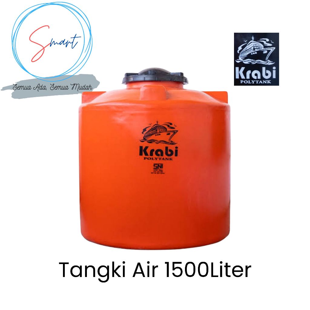 KRABI 1500 Liter Tangki Tandon Teron Air Polytank KR-150 1500Liter