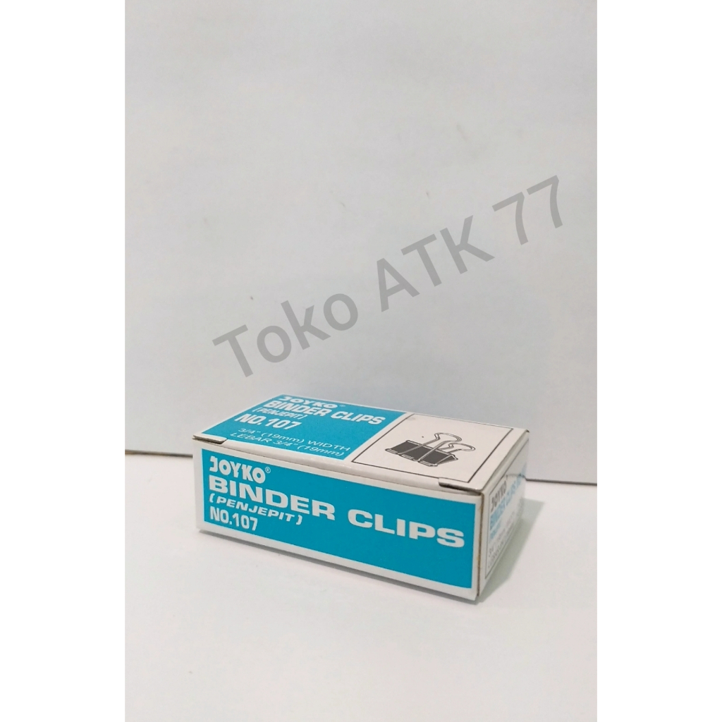 

Binder Clips Clip Klip Joyko no 107 Penjepit Kertas 1pack = 12pcs READY STOCK