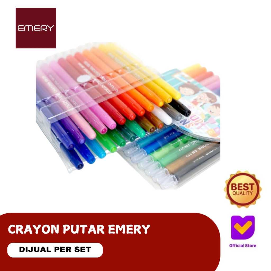 

CRAYON PUTAR EMERY (12 WARNA DAN 24 WARNA)