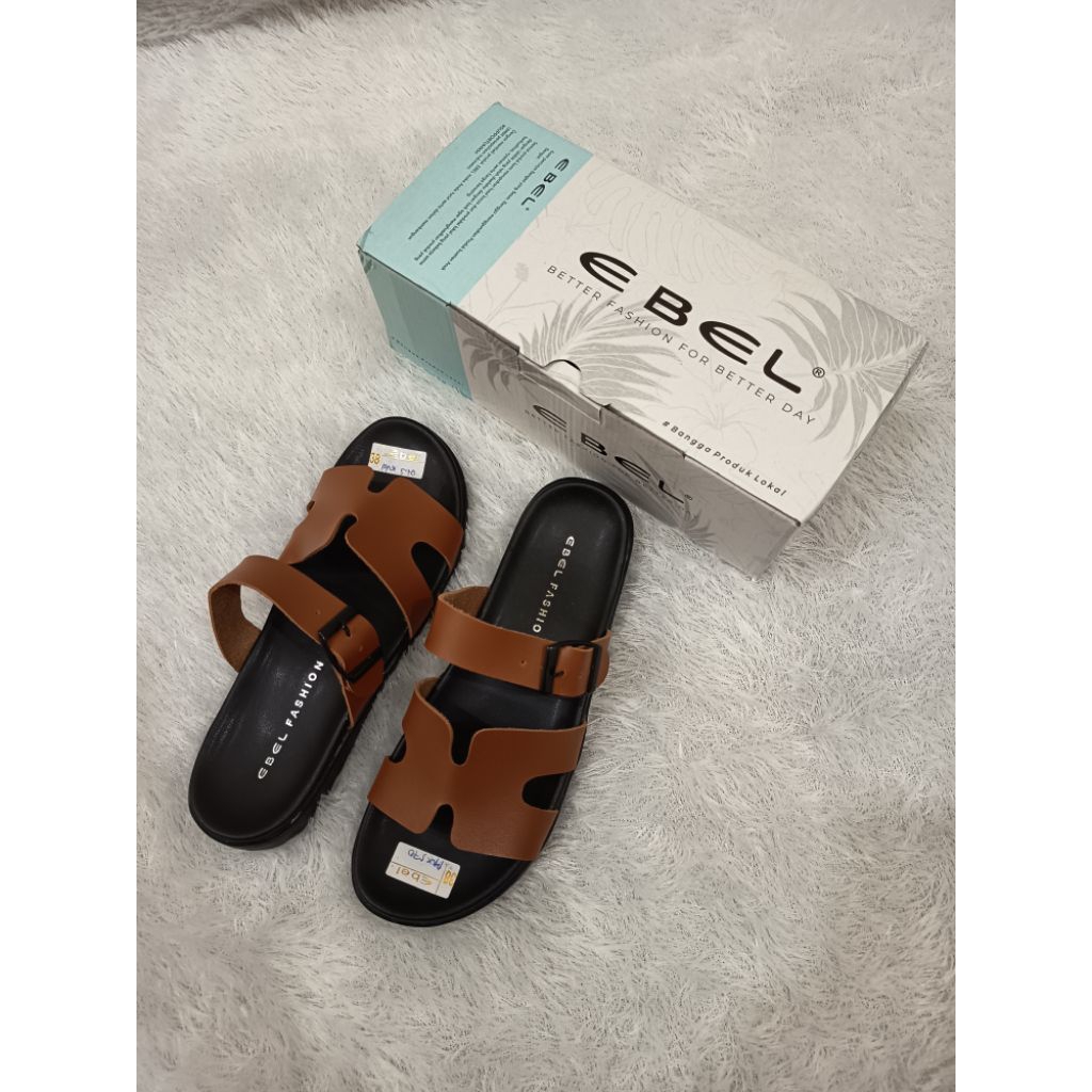EBEL [37-40] Sandal Wanita H Oran Teplek Flat Kekinian | RRX570