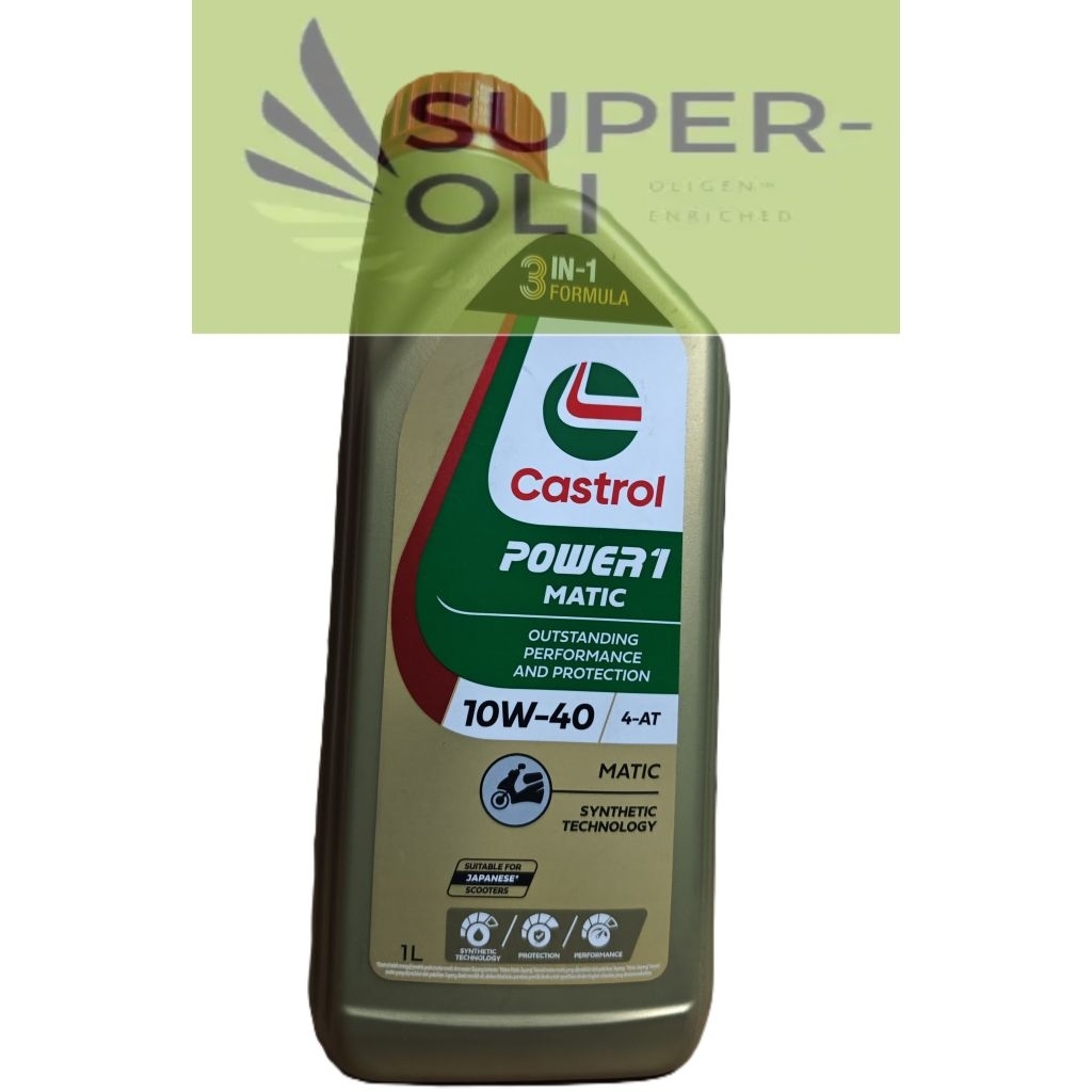 OLI MOTOR CASTROL POWER 4T 10W/40 1 LITER