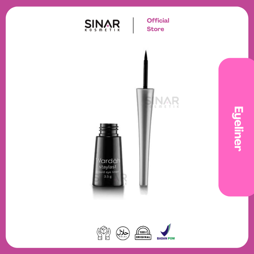 Wardah Staylast Liquid Eyeliner / Waterproof Eyeliner / Eyeliner Liquid Wardah