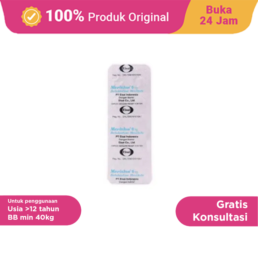 MERISLON 6 MG 10 TABLET