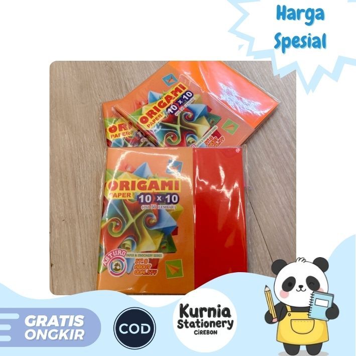 

Asturo Kertas Lipat Origami 10 x 10 (1 Pack/ 50 lembar)