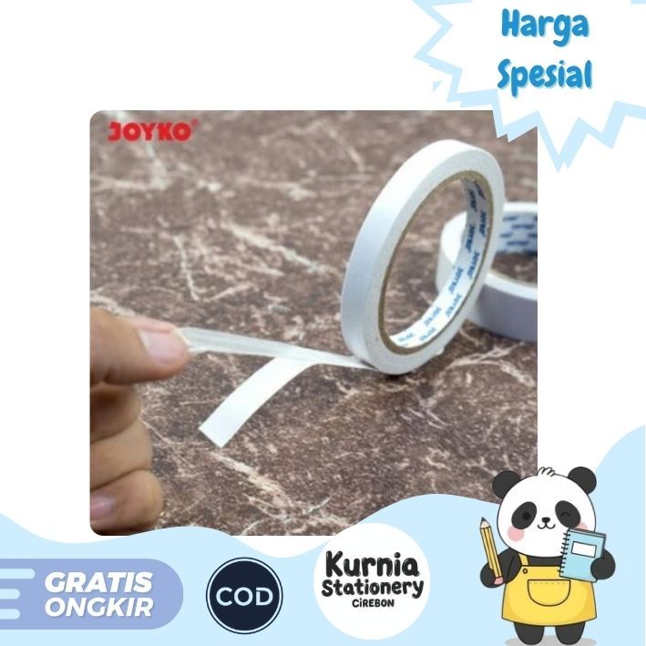 

Joyko Double Tape 1/2" / 12mm Core Blue - Selotape 2 Sisi Bolak Balik