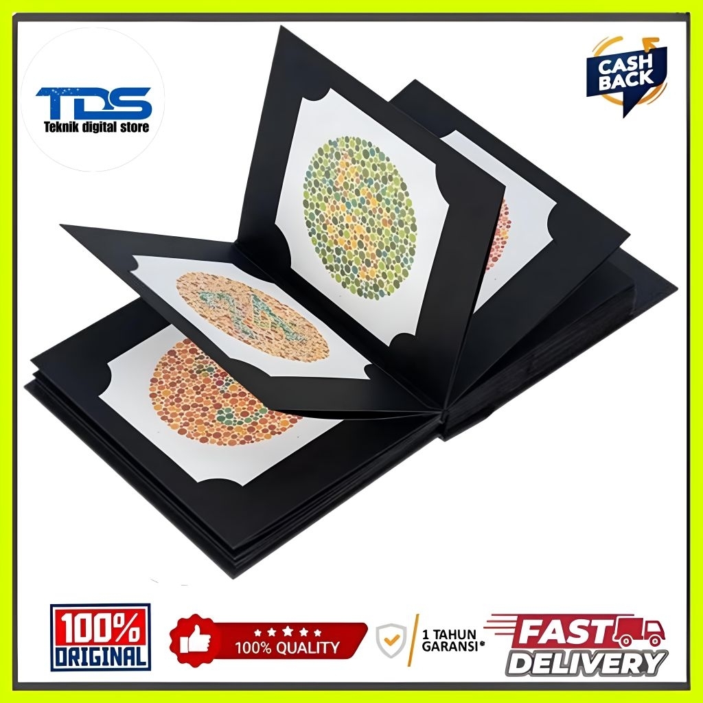 Buku Ishihara 38 Plate Kanehara Test Baca Buta Warna