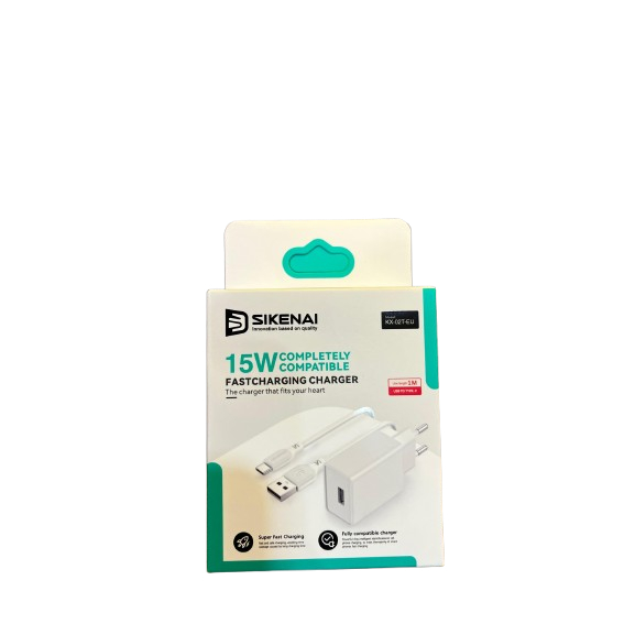 SIKENAI - TC. CHARGER KX-02T-EU 15W + CABLE TYPE C