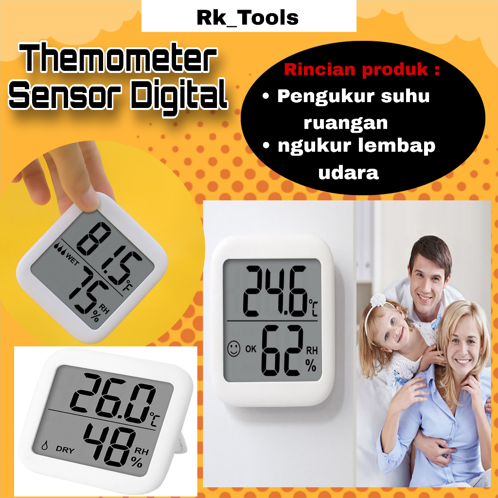 Thermometer Hygrometer Sensor Digital LCD Display Thermometer Hygrometer Sensor Digital