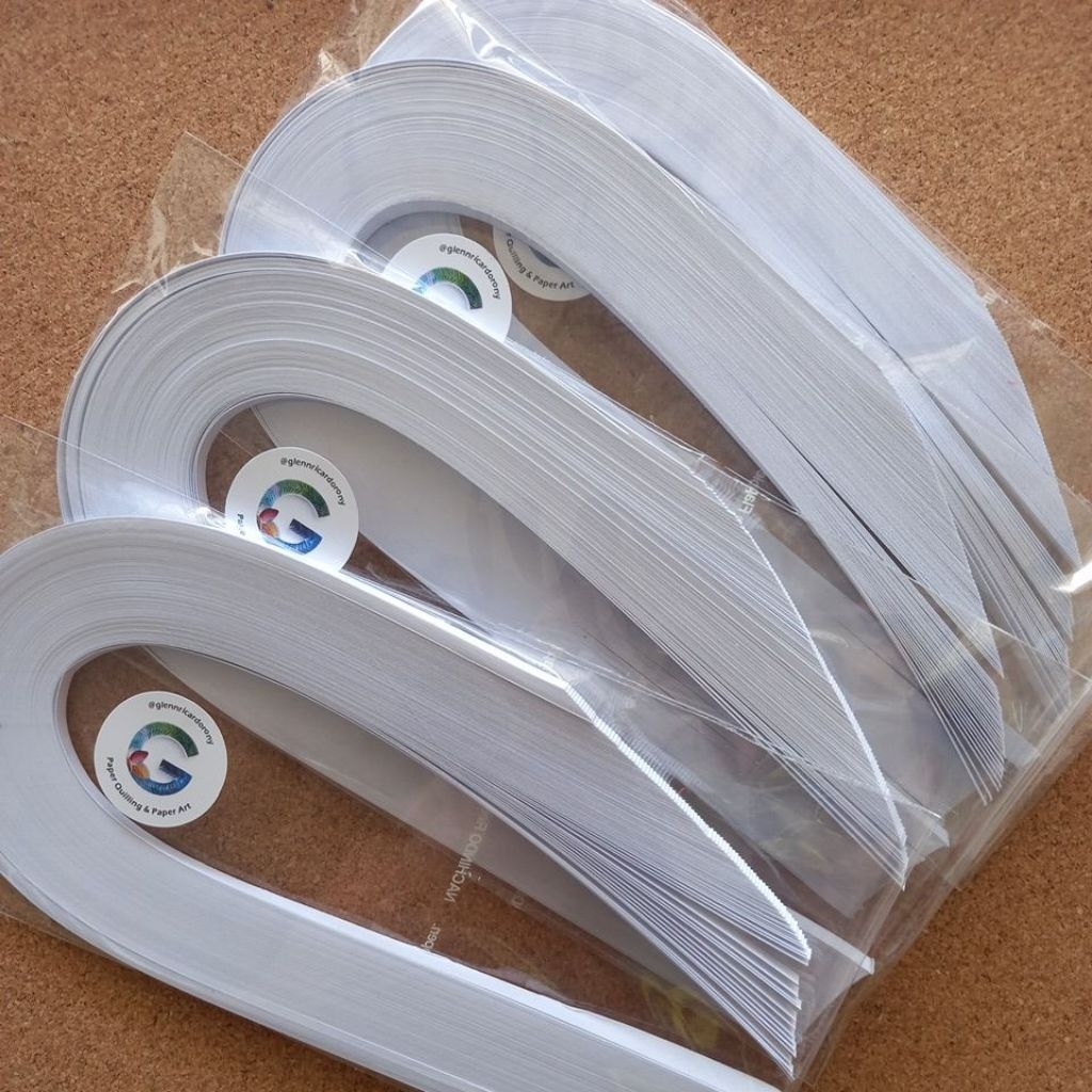 

PQ160 Kertas Quilling Tebal - 100 lembar uk. 5mm x 330mm gramature 160gsm