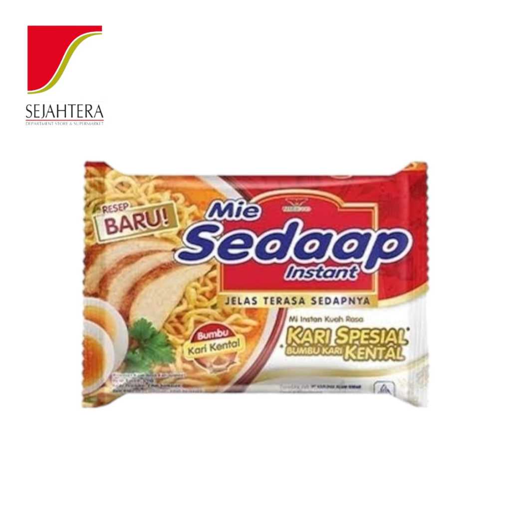 

Mie Sedaap Kari Spesial 75g – Mi Instan Kuah Kental Rasa Kari Lezat & Gurih