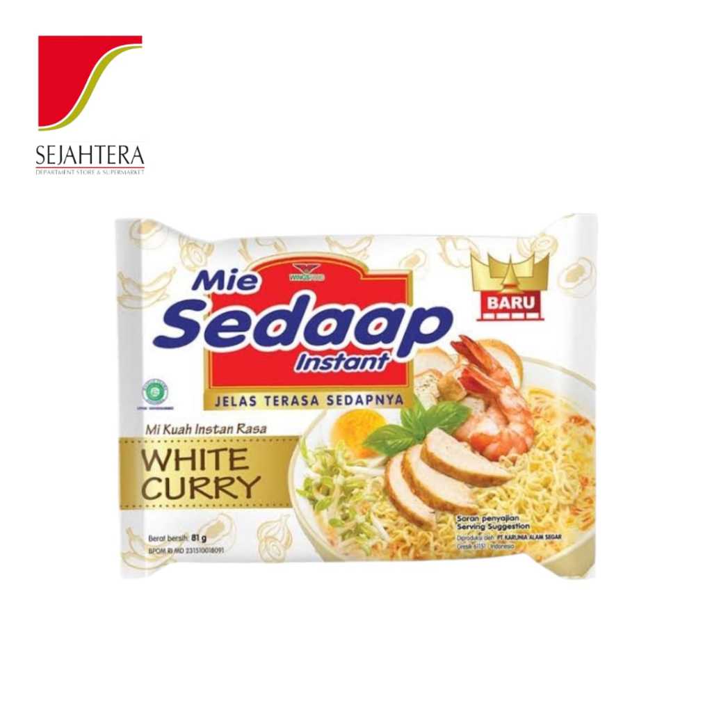 

Mie Sedaap White Curry 81g – Mi Instan Kuah Putih Gurih dengan Cita Rasa Kari Unik
