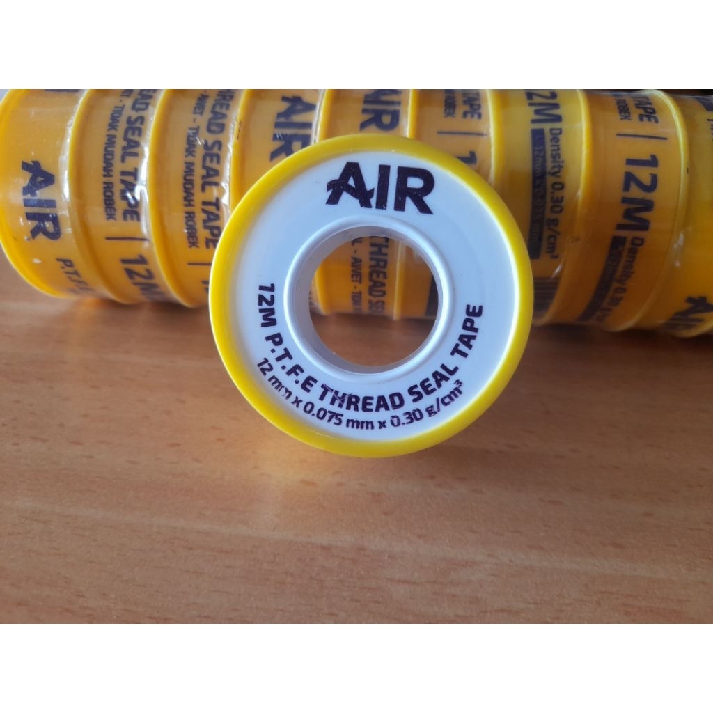 Selotip keran air isi 10pcs 12m perekat kran air lem solasi