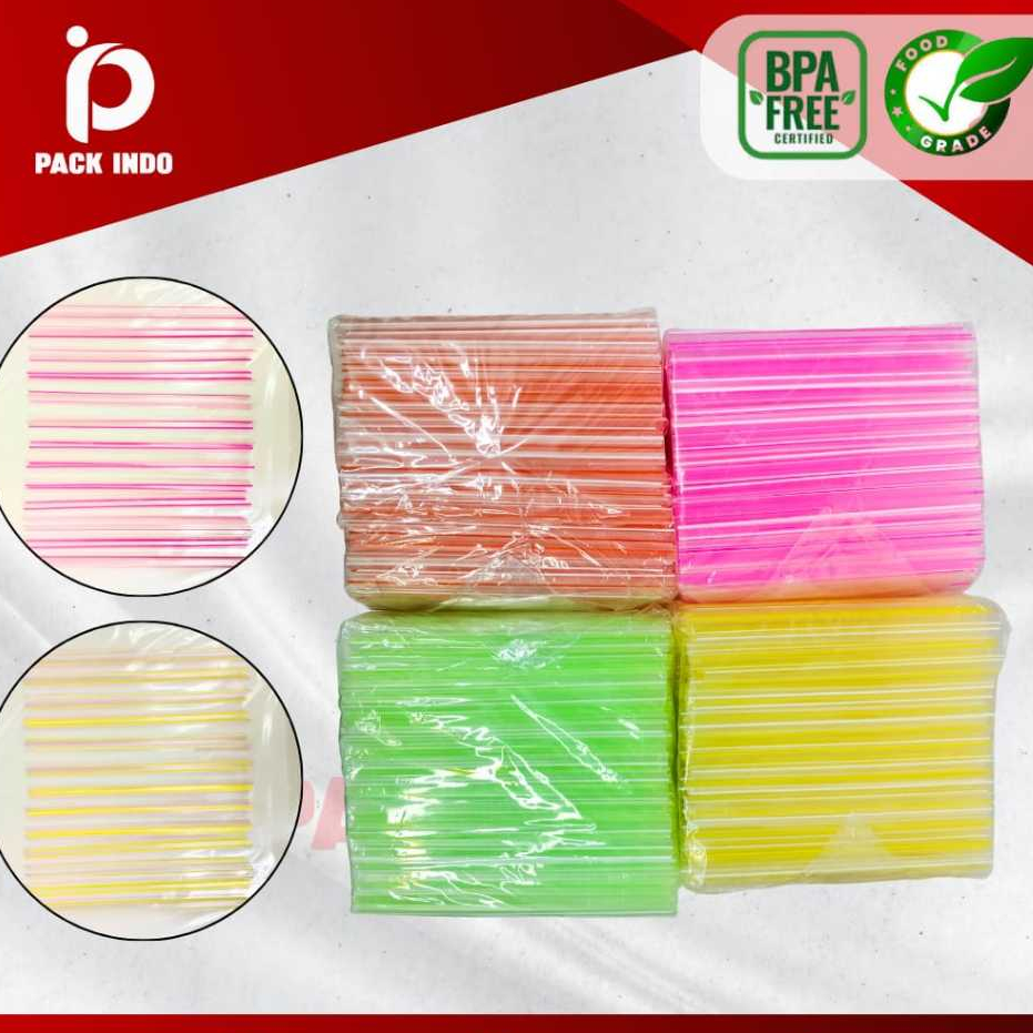 SEDOTAN PLASTIK RUNCING-SEDOTAN PLASTIK WARNA WARNI