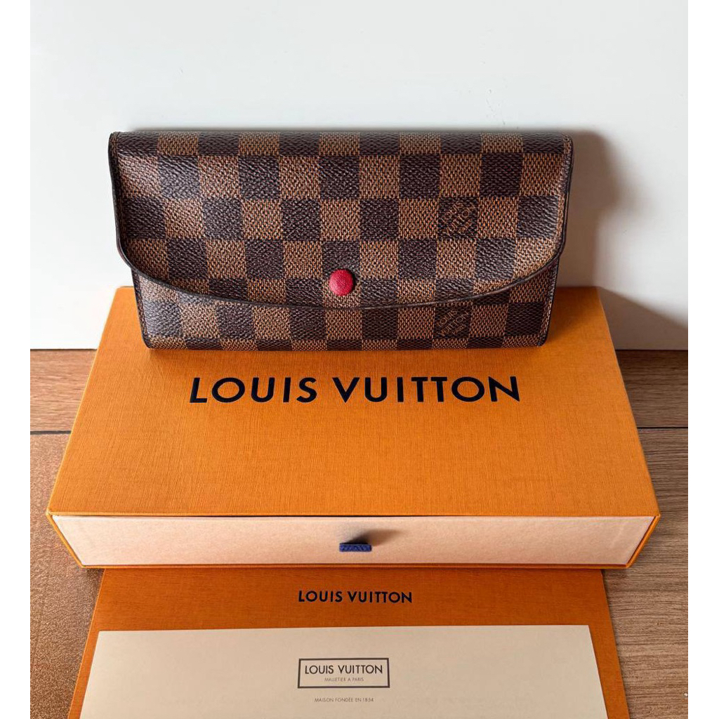 preloved LV Emilie damier wallet 2017