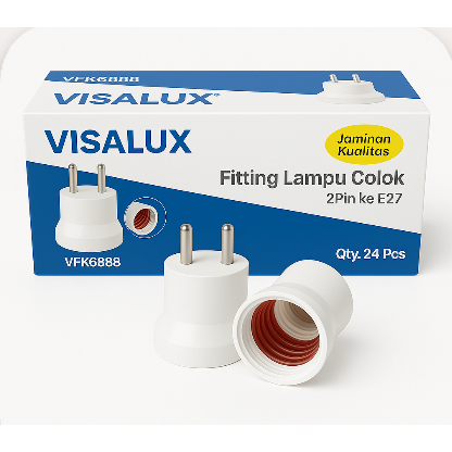 FITTING COLOK VISALUX V 6688 PUTIH 2 PIN