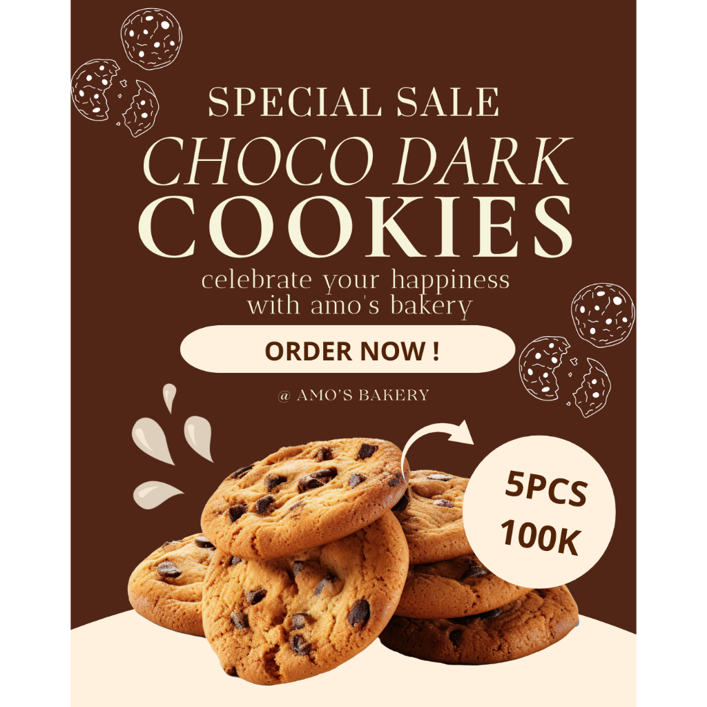 

PAKET BUNDLING!!! AMO'S Dark Choco Cookies