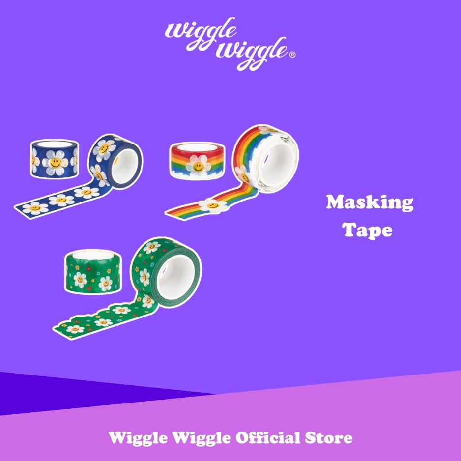

Wiggle Wiggle Masking Tape Selotip Solasi Roll Motif Warna Lakban Motif Mini Lucu Korea