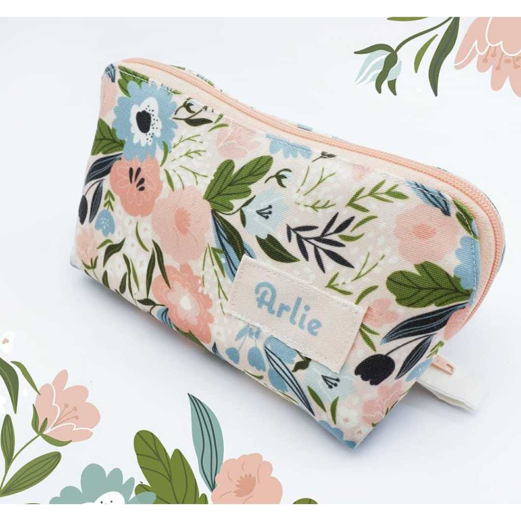 Pouch Makeup Custom / Pouch Kosmetik Custom - Arlie Percetakan Kain