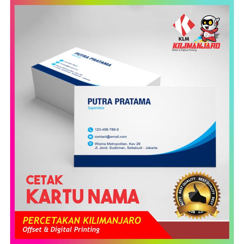 

Kartu Nama Perusahan Bisa Custom