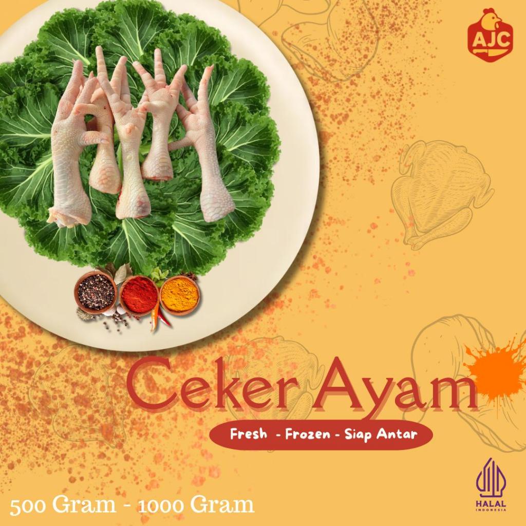 

Ayam Potong Fresh Ceker Ayam 500 gram - 1000 gram