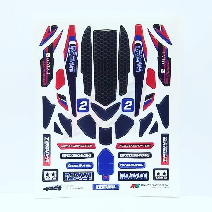 

Stiker DCR-01 - Navi - Body Merah - Vinnyl