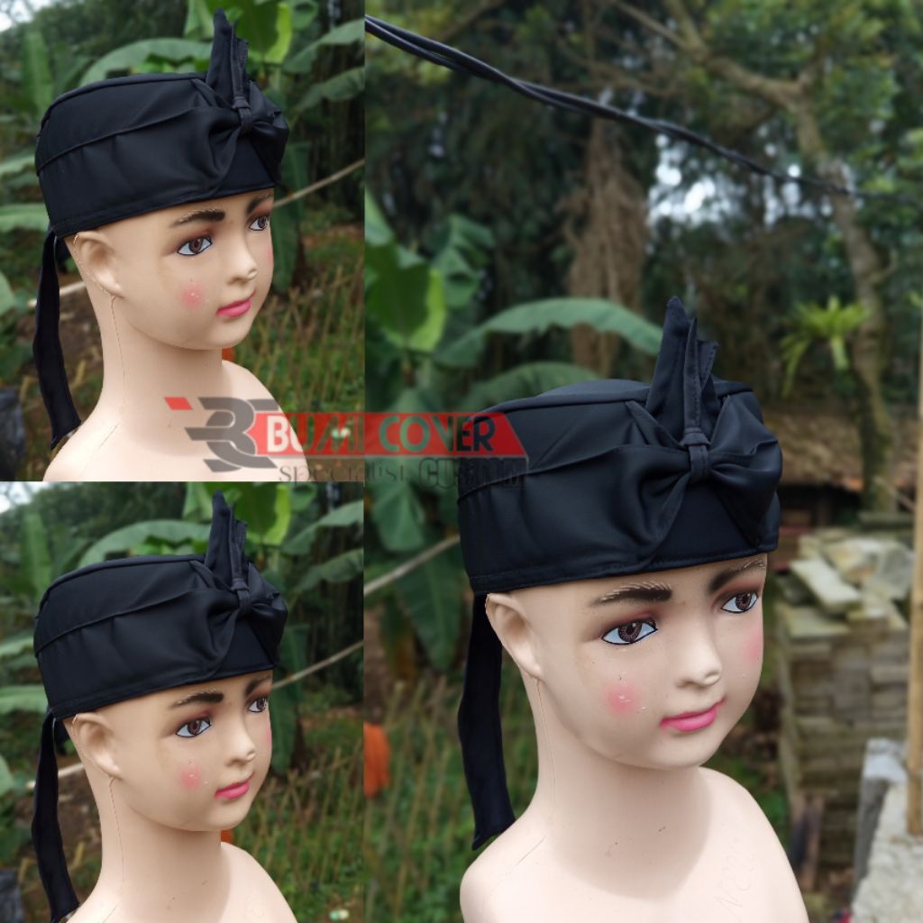 BLANGKON POLOS HITAM BLANGKON SUNDA KHAS JAWA BLANGKON ANAK & DEWASA