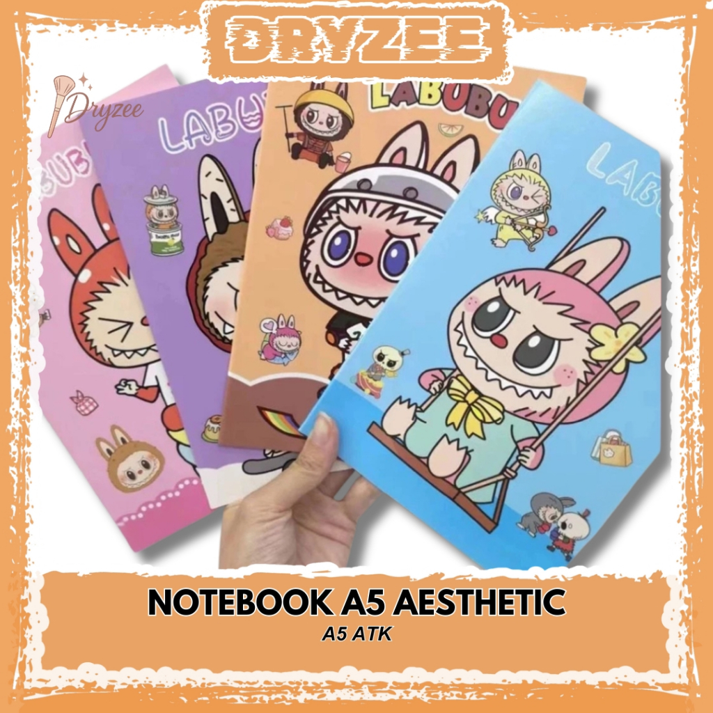 

Buku Tulis Aesthetic Notebook Karakter Labubu Lucu Buku Catatan Sekolah Buku Tulis Kertas A5 ATK