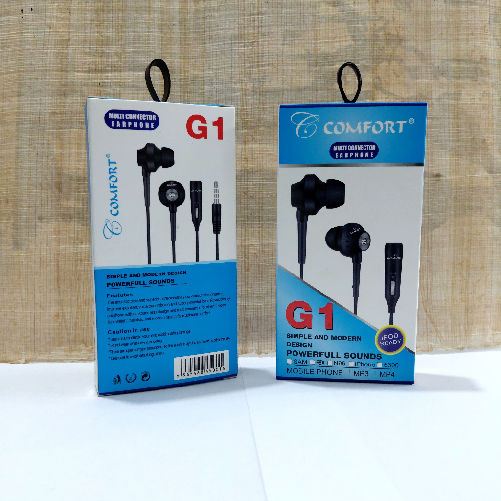 Headset Comfort G1 Super Bazz Earphone + Sambungan AUX