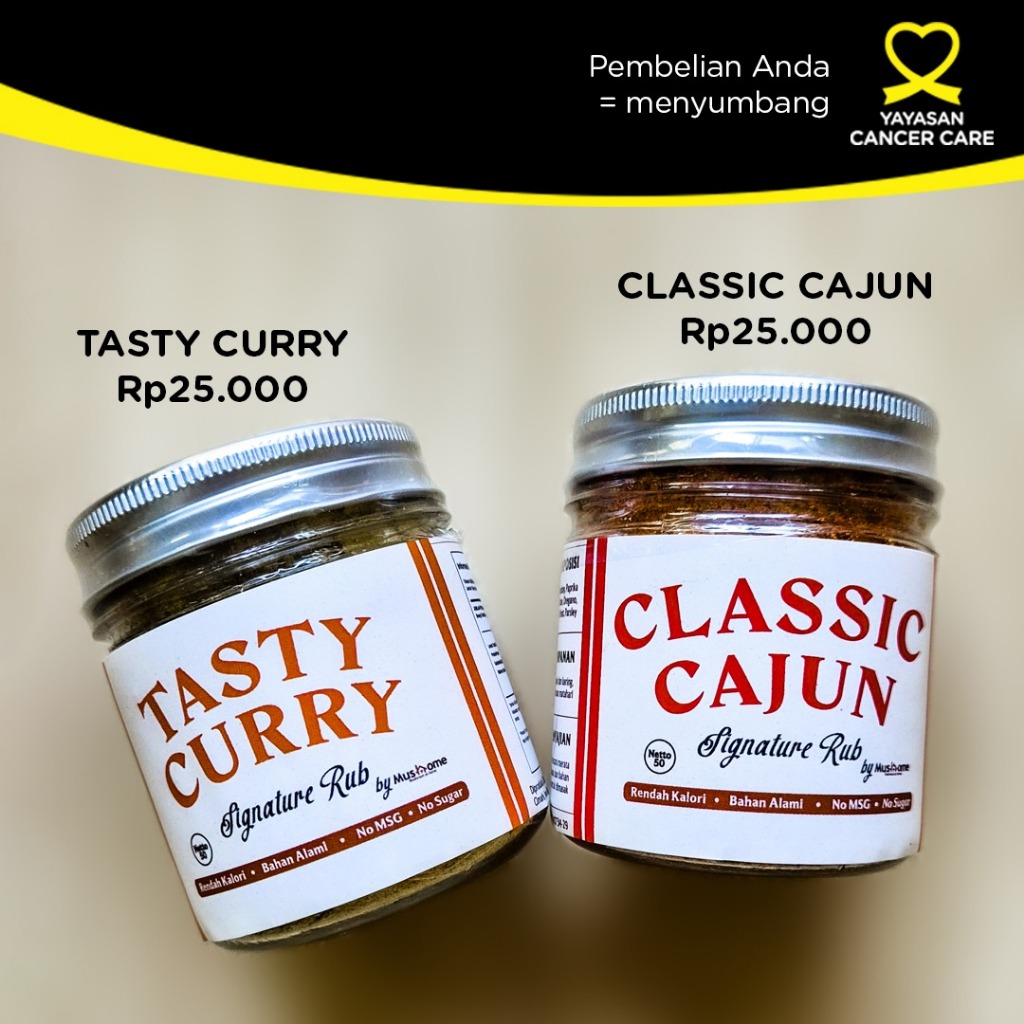 

Mushome Bumbu Marinasi Dry Rub Classic Cajun Bumbu Kari Tasty Curry No MSG