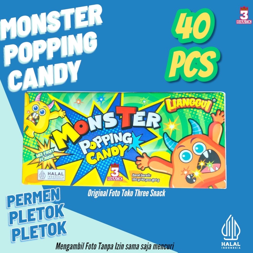 

POPING CANDY MONSTER 1 BOX ISI 40