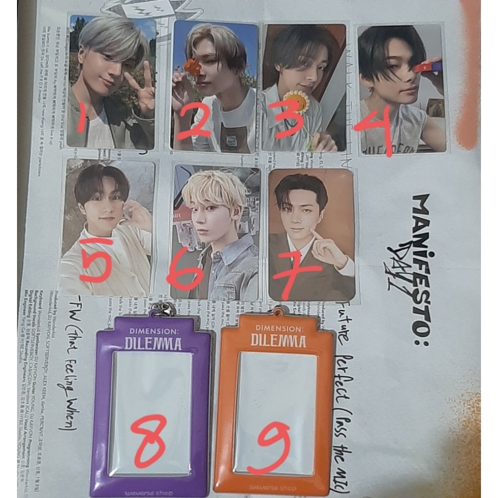 [READY STOCK ; read desc] PHOTOCARD OFFICIAL ENHYPEN ORANGE BLOOD MEMORABILIA ROMANCE:UNTOLD CARD HO