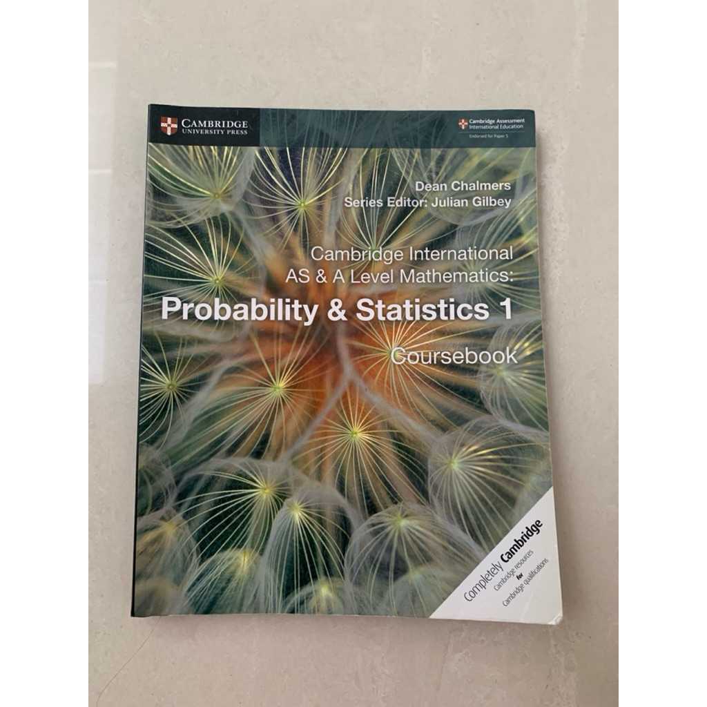 probability & statistics 1 coursebook cambridge as a level
