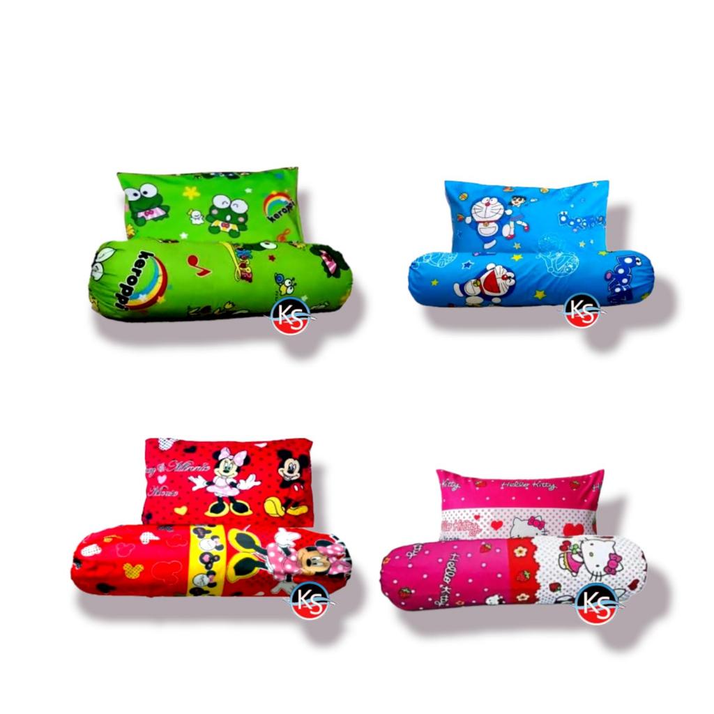 Sarung Bantal Guling Motif Karakter Ukuran Dewasa