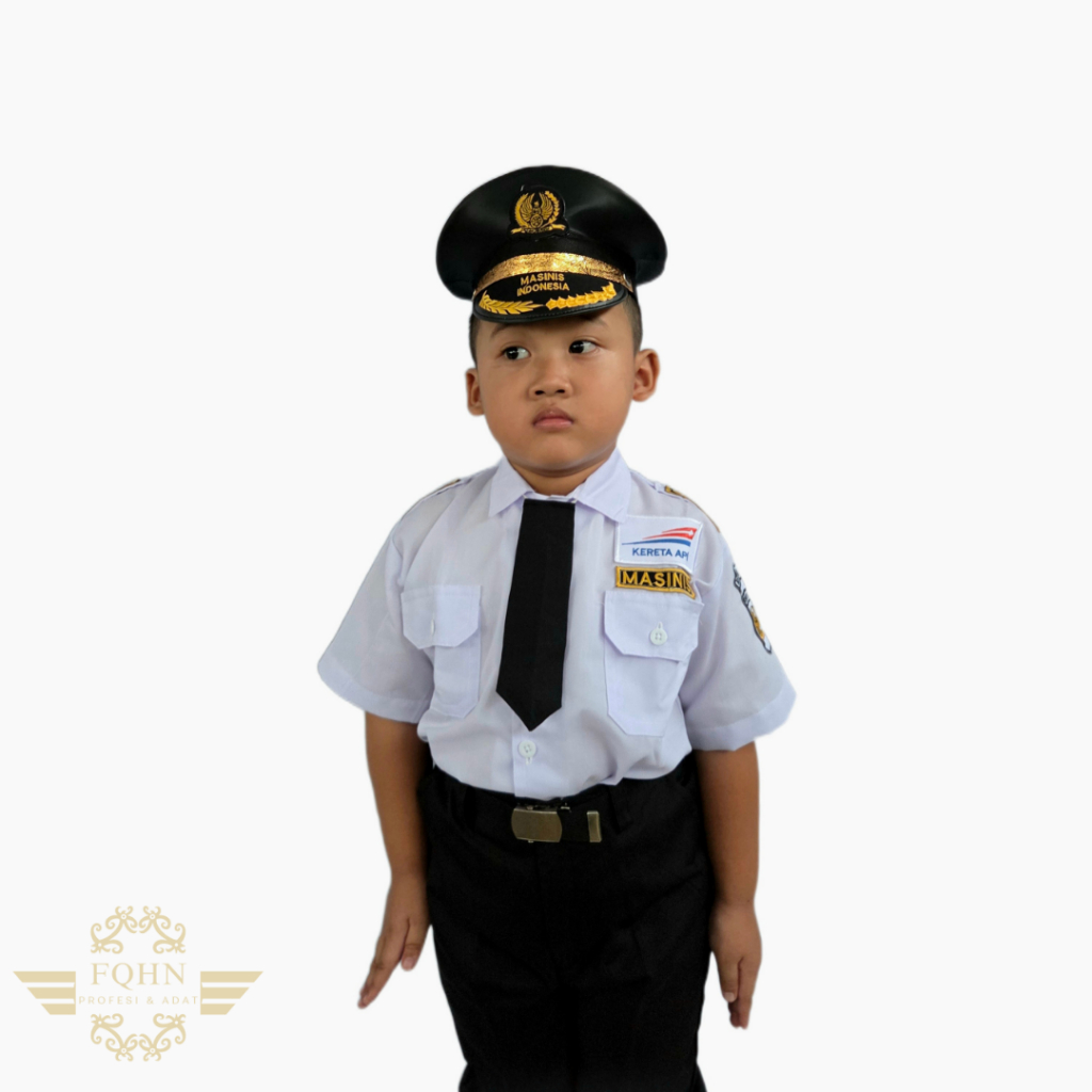 Baju Profesi Anak/Baju Masinis Anak Laki (Free Packing Kardus)