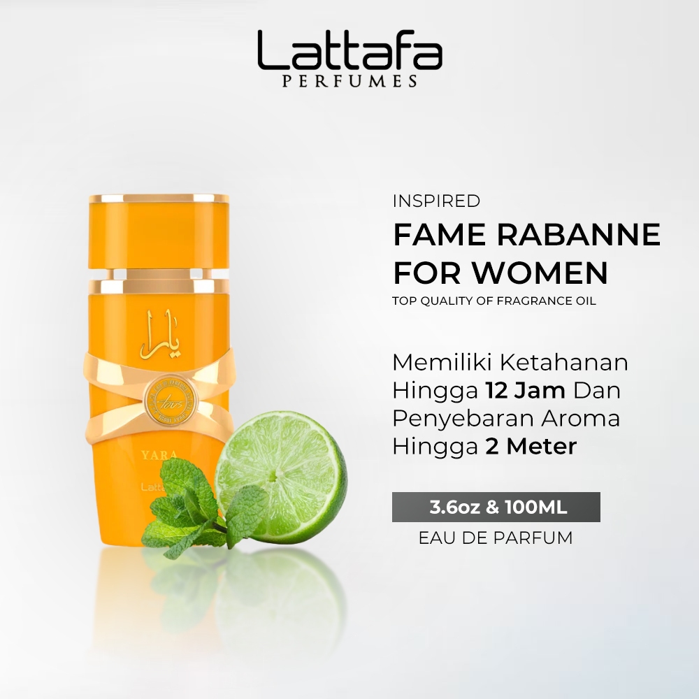 Lattafa Yara Tous Parfum 100ML, Lattafa Official Store, Fragrance World, Lattafa Yara Tous Eau de Pa