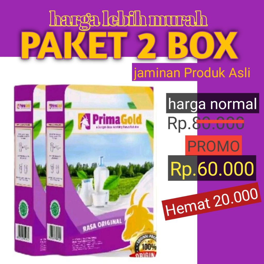 

PRIMA GOLD ORIGINAL susu kambing etawa Asli mengatasi pengeroposan tulang dan sendi osteoporosis minuman sehat