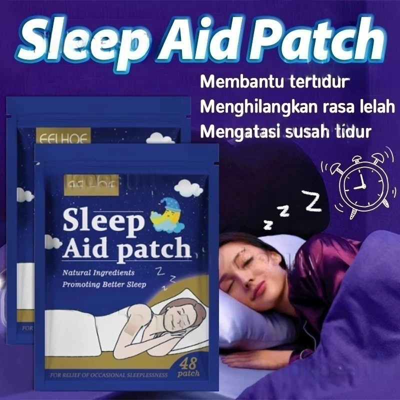 Sleep Patch 48pcs / Plester Bantu Tidur / Sleep Aid PatchAkupresur Untuk Insomnia Good Night Sleep P