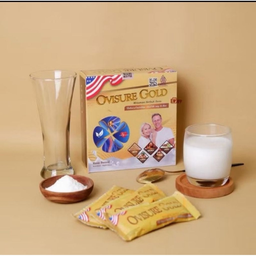 

￼Ovisure Gold Milk Original Susu Kesehatan Ovisure Gold Mencegah Pengeroposan Tulang (KEMASAN TERBARU)