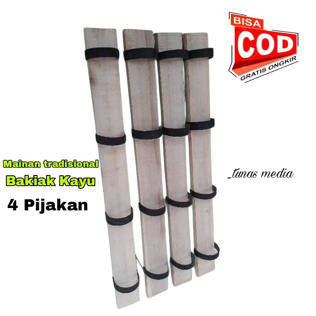 Bakiak Kayu/Sandal Bakiak Kayu/Mainan Tradisional Bakiak Kayu