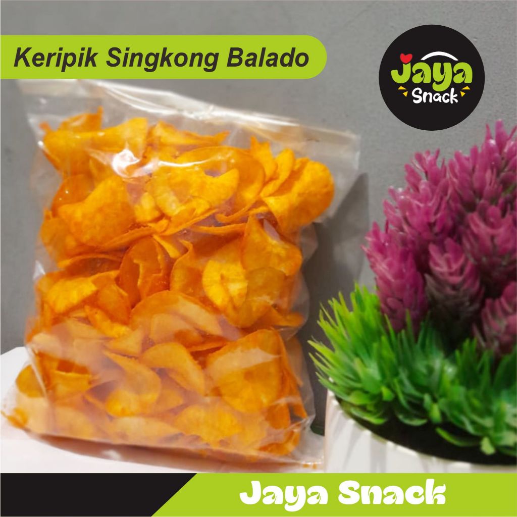 

KERIPIK SINGKONG BUMBU BALADO 500 gr