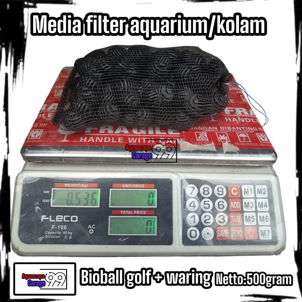 Bioball plus waring 500 gram / bioball golf /bioball / media filter / media filter aquarium / media 